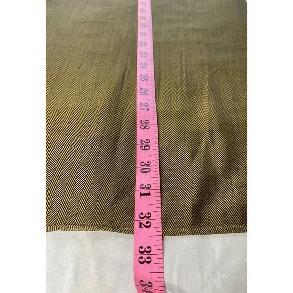 Brioni Sport Italy Olive Herringbone Cotton Shirt Mens M Luxury Classic Fit - Picture 10 of 10